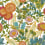 Papier peint Saint-Paul de Vence Casadeco Vert forêt / fuchsia 89816472