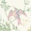 Hummingbirds Fabric Cole and Son Blush, Sage, & Mulberry on Cream F125/3009