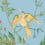 Hummingbirds Fabric Cole and Son Buttercup Yellow on Cornflower Blue F125/3011