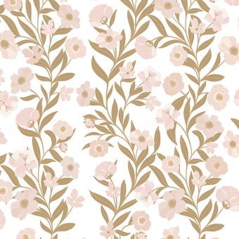 Carta da parati Guirlandes de Fleurs