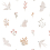 Papier peint Hirondelles et Fleurs Lilipinso Multicolore H0796