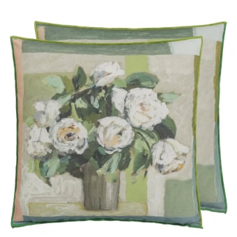 Celadon Vase Cushion