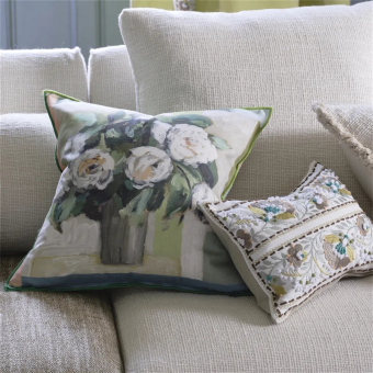 Celadon Vase Cushion