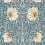 Carta da parati Pimpernel Morris and Co Woad/Coral MFRW217363