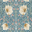 Pimpernel Wallpaper Morris and Co Woad/Coral MFRW217363