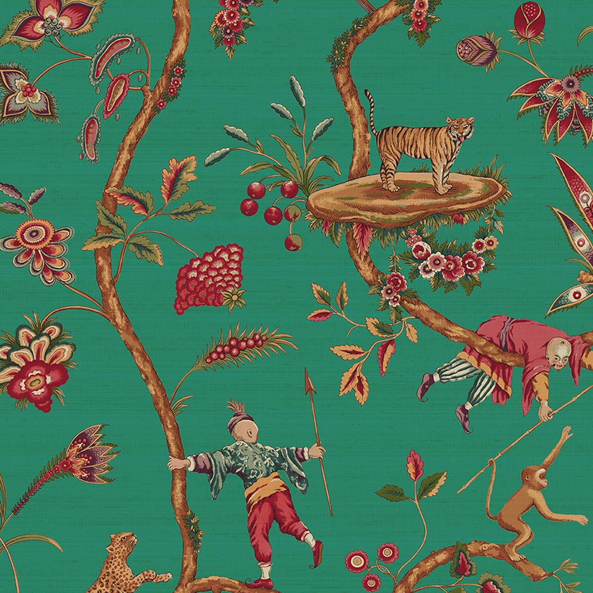 Chinoise Exotique Silk Wall Covering - Jannelli & Volpi