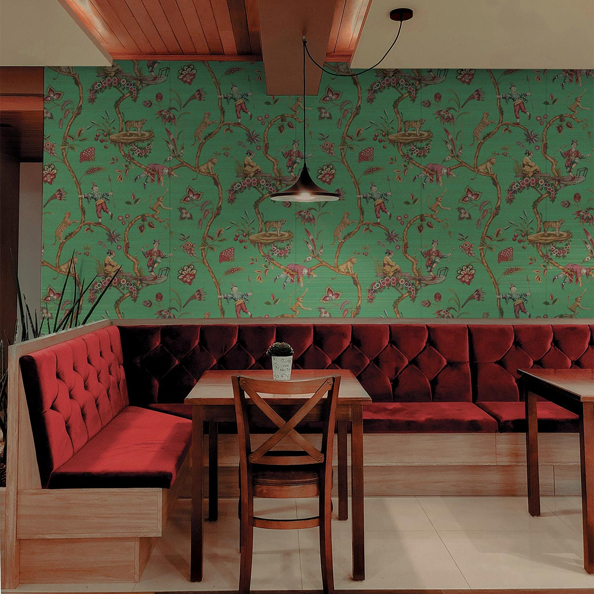 Store Romain Aveugle Pimlico Rosso - Chenille Cousue Main - 9 Cols - Porter & Stone