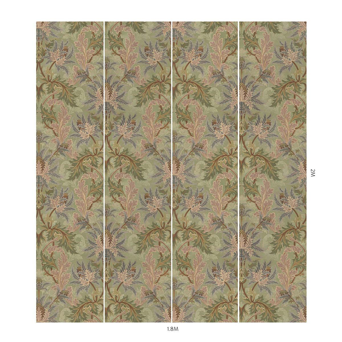 Carta da parati panoramica Aquifolia - House of Hackney, image size:1200x1200