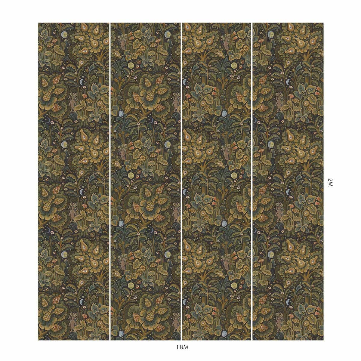 Panoramatapete Moon Garden House of Hackney Etoffe com 