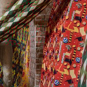 Tissu Rosso Giallo