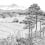 Carta da parati panoramica Euskadi Isidore Leroy Grisaille 6264301