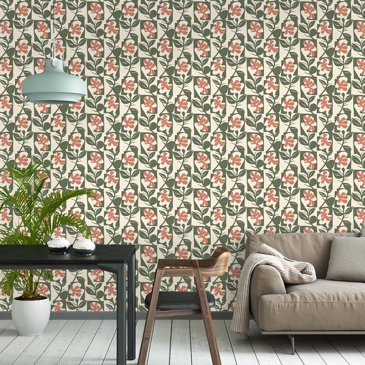 Pienet Naatit Wallpaper - Marimekko