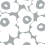 Papel pintado Unikko Marimekko ARGENTÉ MÉTALLISÉ 25907