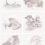 Tapete Tile Toile Cole and Son Pink 126/10035