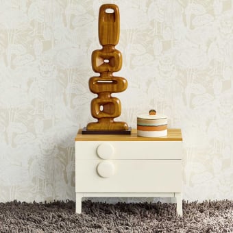 Papier peint Interlaced Serenity - Groovy