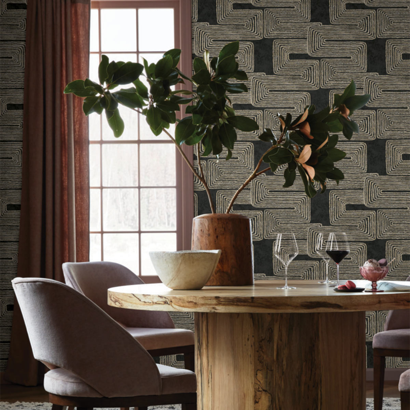 ◆三葉☘️◆ Nikki Chu Zulu Thread Wallpaper - York Wallcoverings