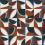 Stoff Impatient Casamance Bleu Nordique Acajou 11530118