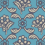 Papier peint Baracé Farrow and Ball Outremer Baracé 6605