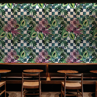 Papier peint  Jardin noir