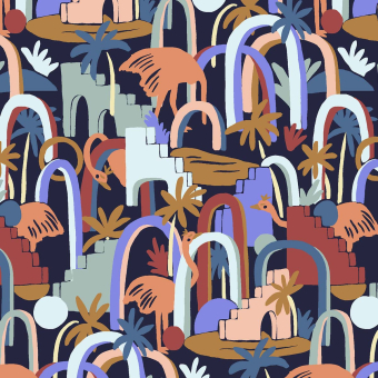 Autruches City Wallpaper