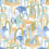 Papier peint  Autruches City Raccord parfait Pastel autruches-city-pastel