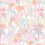 Papier peint  Autruches City Raccord parfait Bubble Gum autruches-city-bubble-gum