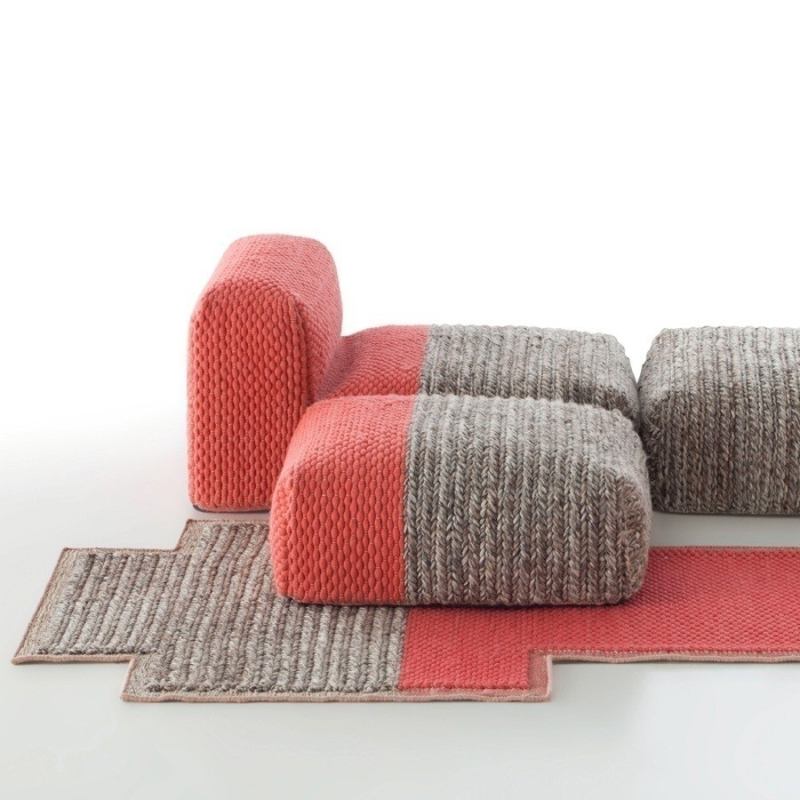 Rectangular Plait rug Gan Rugs