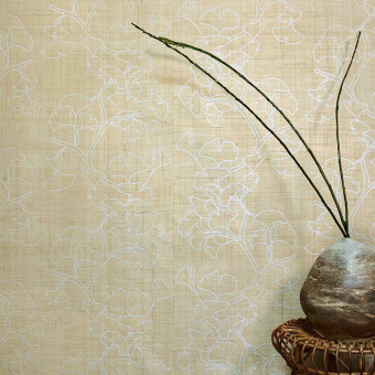 Raphia Brodé Wall Covering