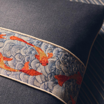 Koi Ahoy Embroidered Braid