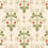 Strawberry wallpaper Cole and Son Poppy, Spring Green & Metallic Gold on Stone 127/2008