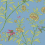 Carta da parati Roseberry with Birds Cole and Son Hyacinth Blue 127/4022