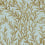 Tapete Willow Branch Cole and Son Olive on Teal 127/7035