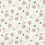 Tissu Wallichi Zoffany Faded Madder/Indigo ZINF322781