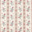 Papaver Stripe Fabric Zoffany Indigo/Madder ZINF322777