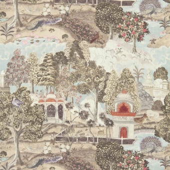 Peacock Garden Fabric