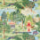 Peacock Garden Fabric Zoffany Green/Coral ZJAI321686