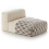 Pouf Module Rhombus Pouffe Gan Rugs Ivory 167226