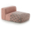 Pouf Module Rhombus Pouffe Gan Rugs Pink 167224