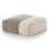 Square Plait Pouffe Gan Rugs Ivory 167236