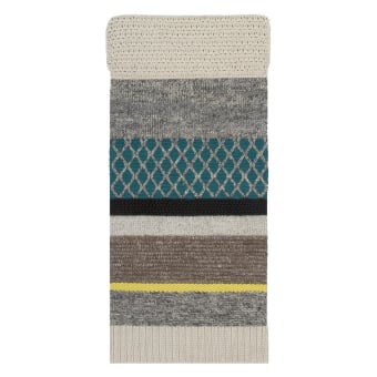 Rectangular Yellow/Blue rug