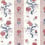 Papier peint Papaver Stripe Zoffany Indigo/Madder ZIND313115