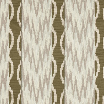 Tela bordada a rayas Ikat