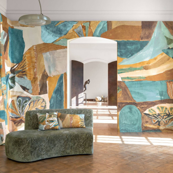 Panoramic wallpaper Danced Garden