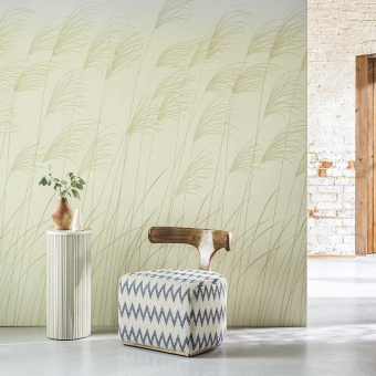 Papel pintado panorámico Miscanthus