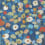 Prato Fiorito wallpaper Jannelli & Volpi Indigo 7442