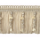 Fransen-Spinnschnur Volanges 130mm Houlès BLANC HERMINE 33212-9010