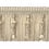 Fringed twisted yarn Volanges 130mm Houlès BLANC HERMINE 33212-9010