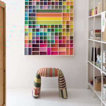 Pouf Folded S-Pattern