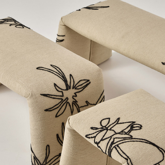 Fußablage Folded L Flowers