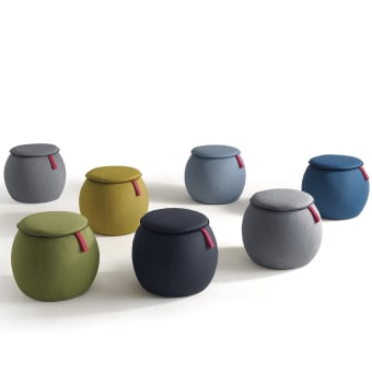 Akustischer Hocker Snowpouf